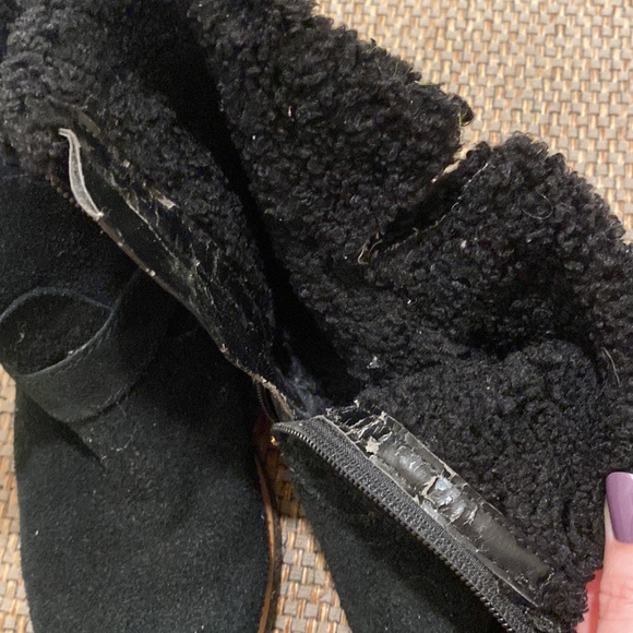 Tommy Hilfiger 7 Black Faux Suede Boots - Picture 11 of 12